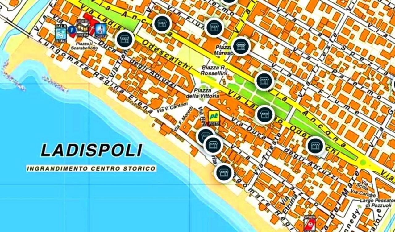 "Sea & Center" Free Beach, Wifi, Mini Pool, Roof Terrace, Ladispoli, Rome Eksteriør bilde